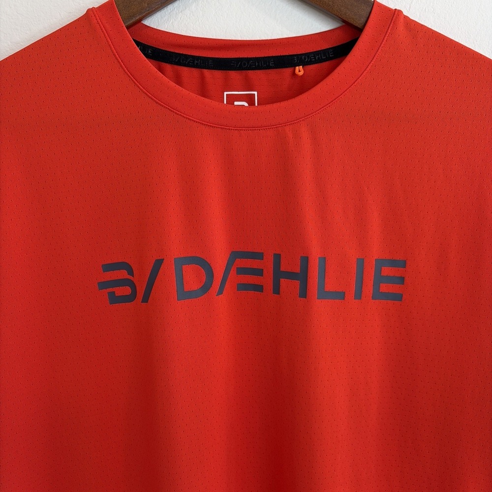 Bjorn‎ Daehlie Mens T-Shirt Focus Sport Orange Running Cross Country Size XL - Picture 2 of 9